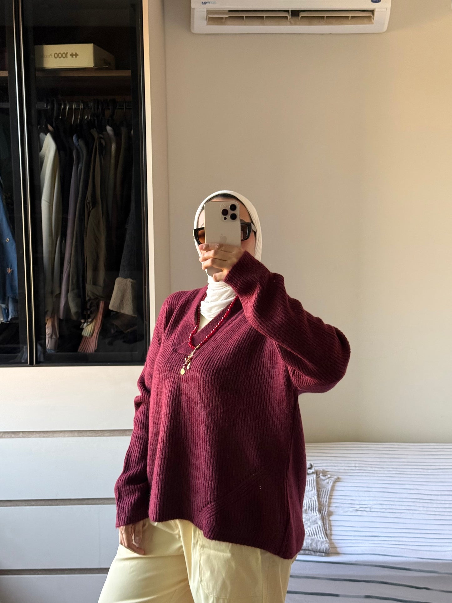V Neck Oversize Pullover