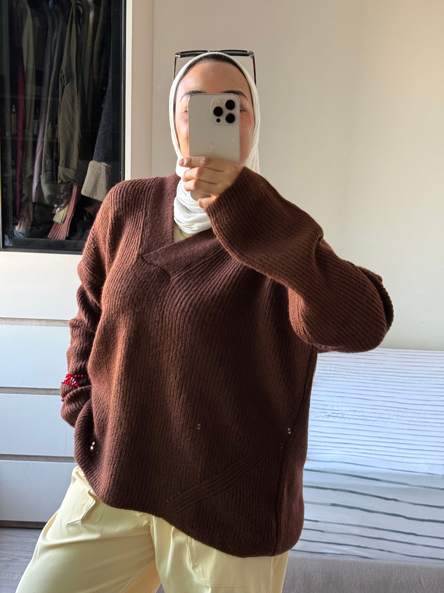 V Neck Oversize Pullover