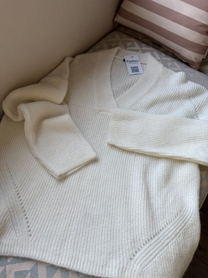 V Neck Oversize Pullover