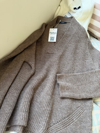 V Neck Oversize Pullover