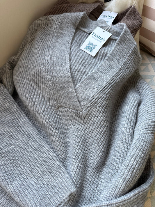 V Neck Oversize Pullover