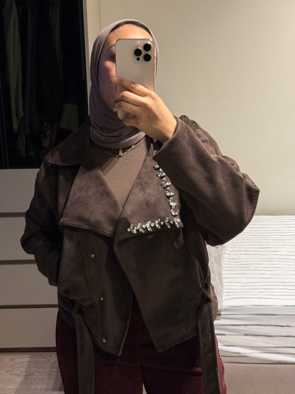 Suede Jewels Jacket