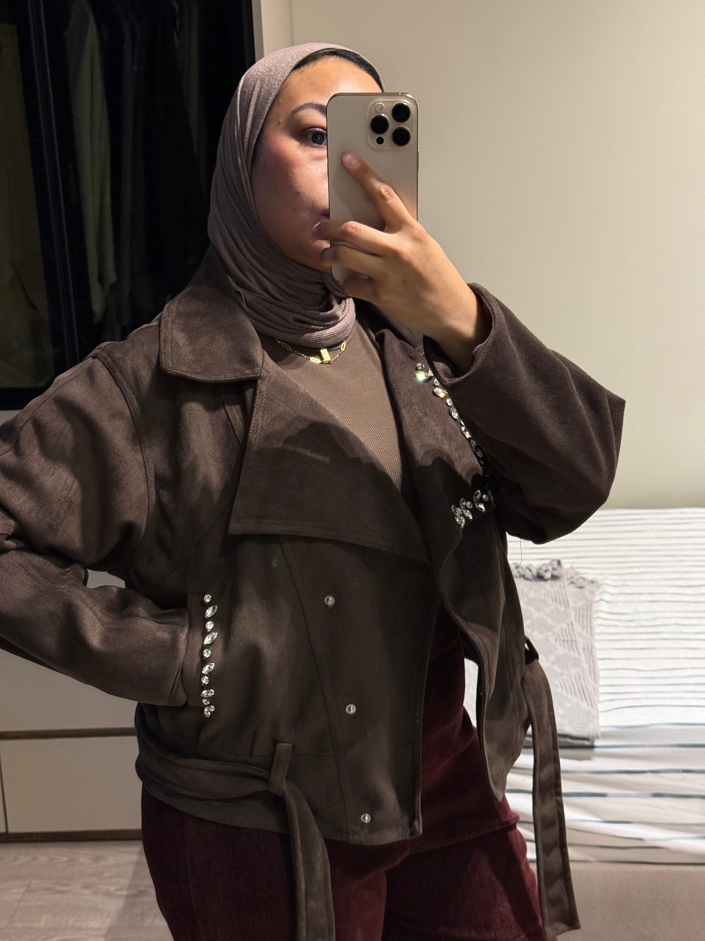 Suede Jewels Jacket