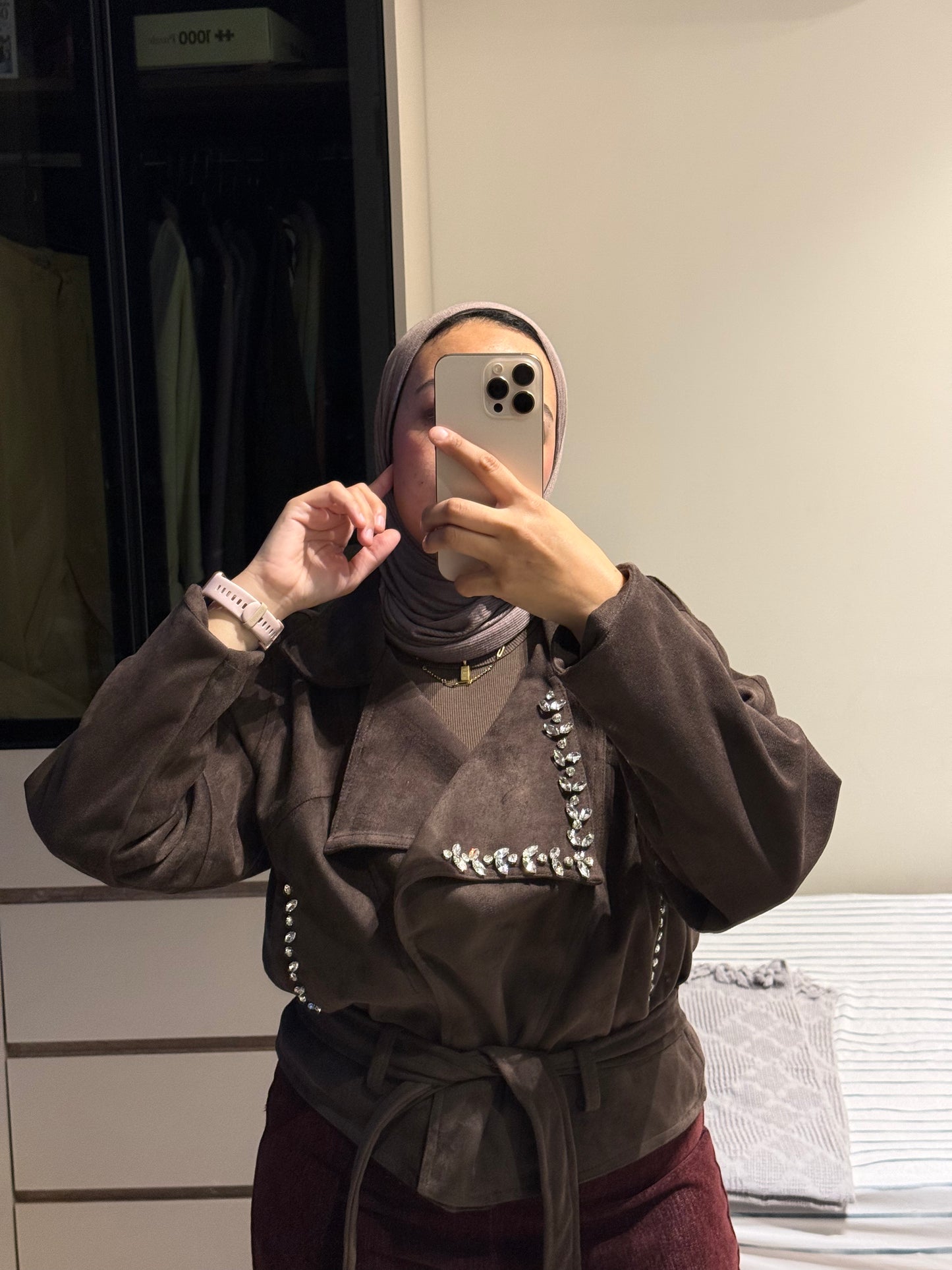 Suede Jewels Jacket