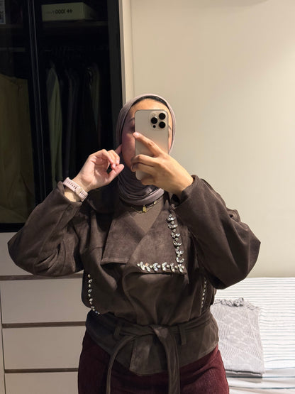 Suede Jewels Jacket