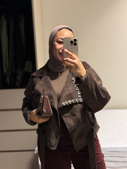 Suede Jewels Jacket