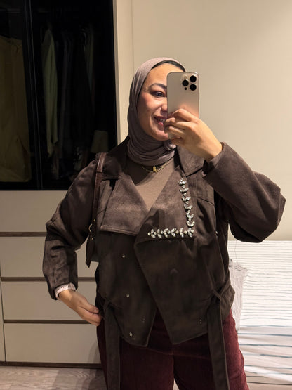 Suede Jewels Jacket