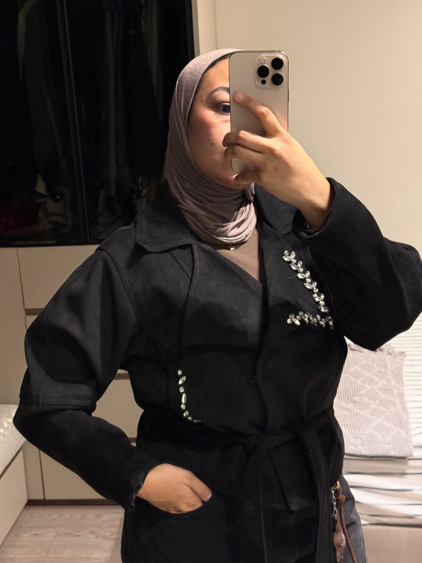Suede Jewels Jacket