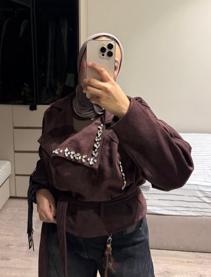Suede Jewels Jacket