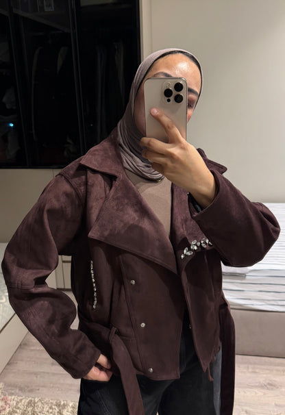 Suede Jewels Jacket