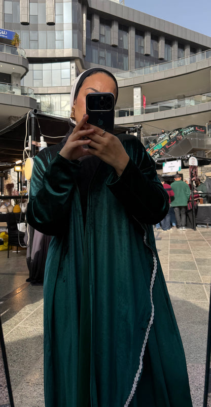 Velvet Shal Abaya
