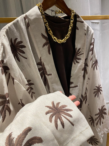 Linen Palm Cardigan