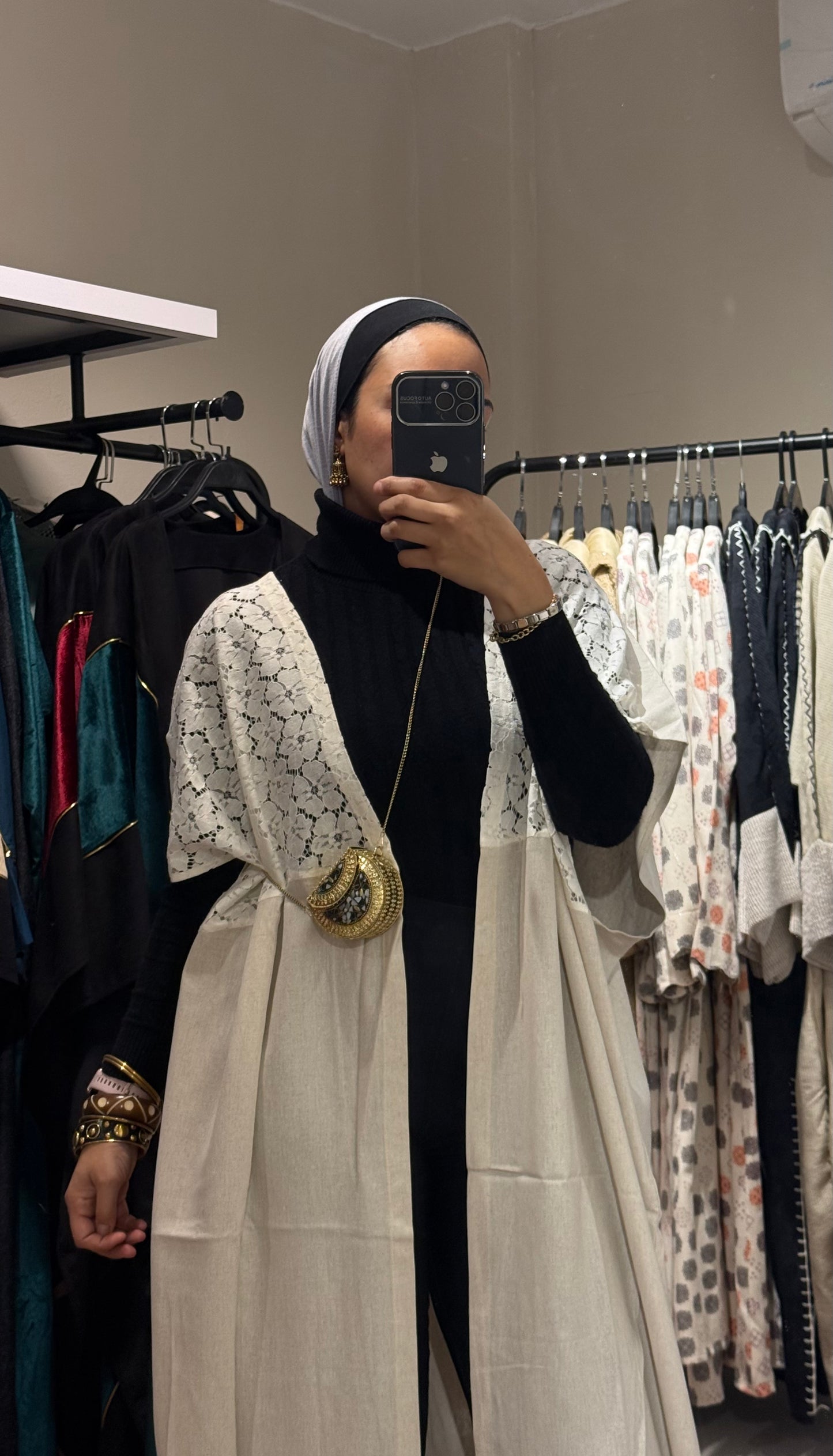 Linen x Dentelle Cardigan