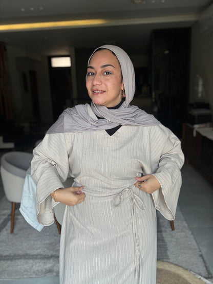 Pure Linen Abaya Dress