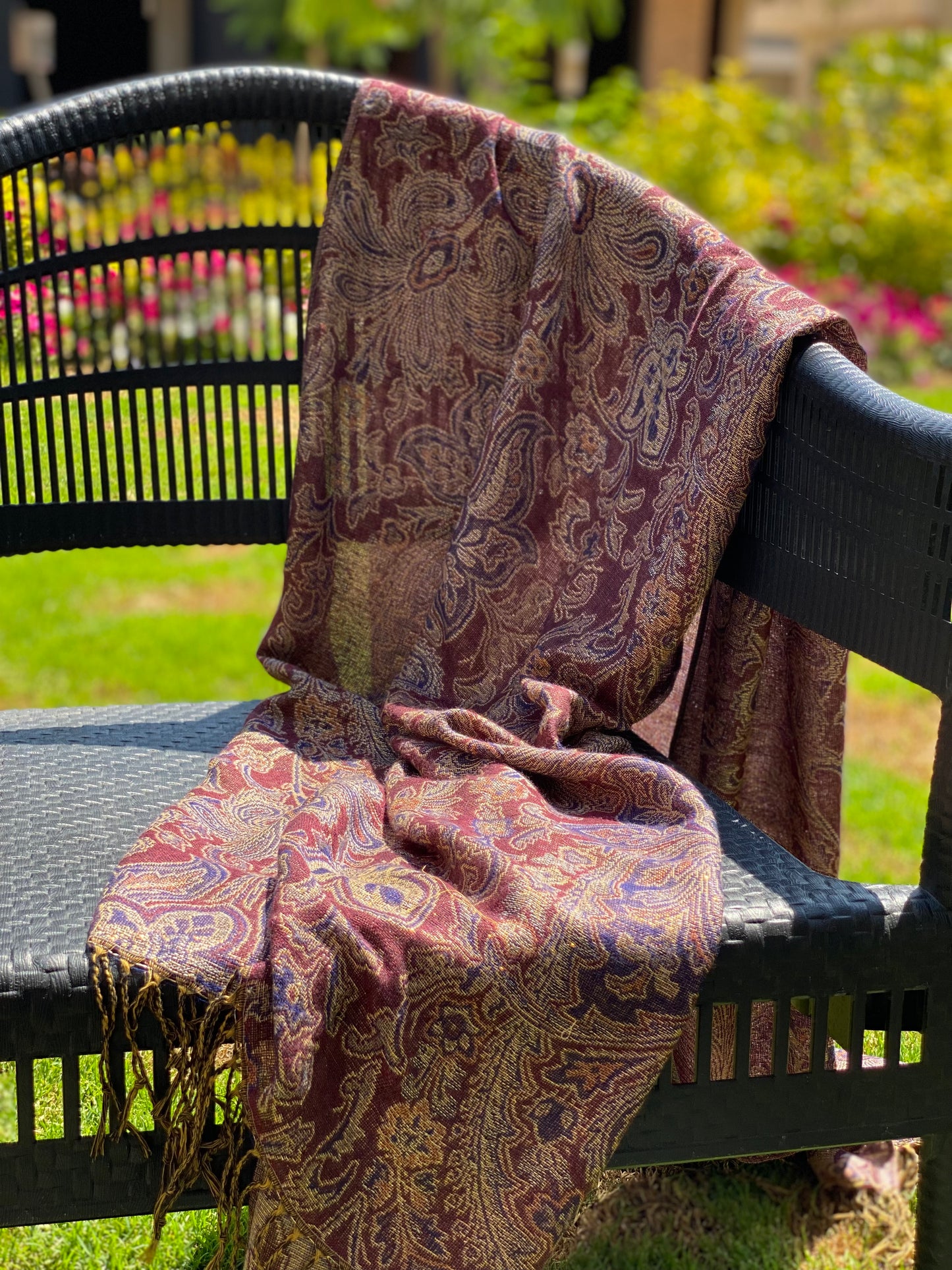 Golden Kashmir Shawl