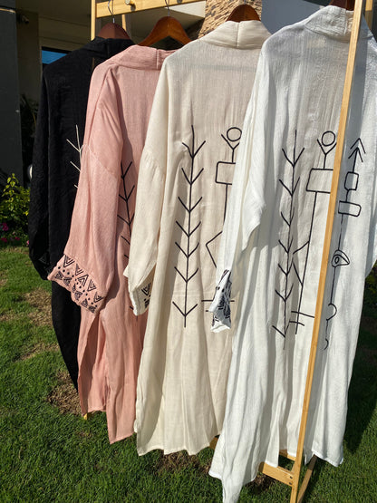 Soft Organza Long Cardigan