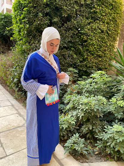 Embroidered Pockets Kaftan