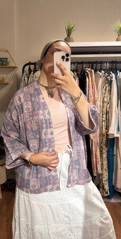 Mesh Short Cardigan