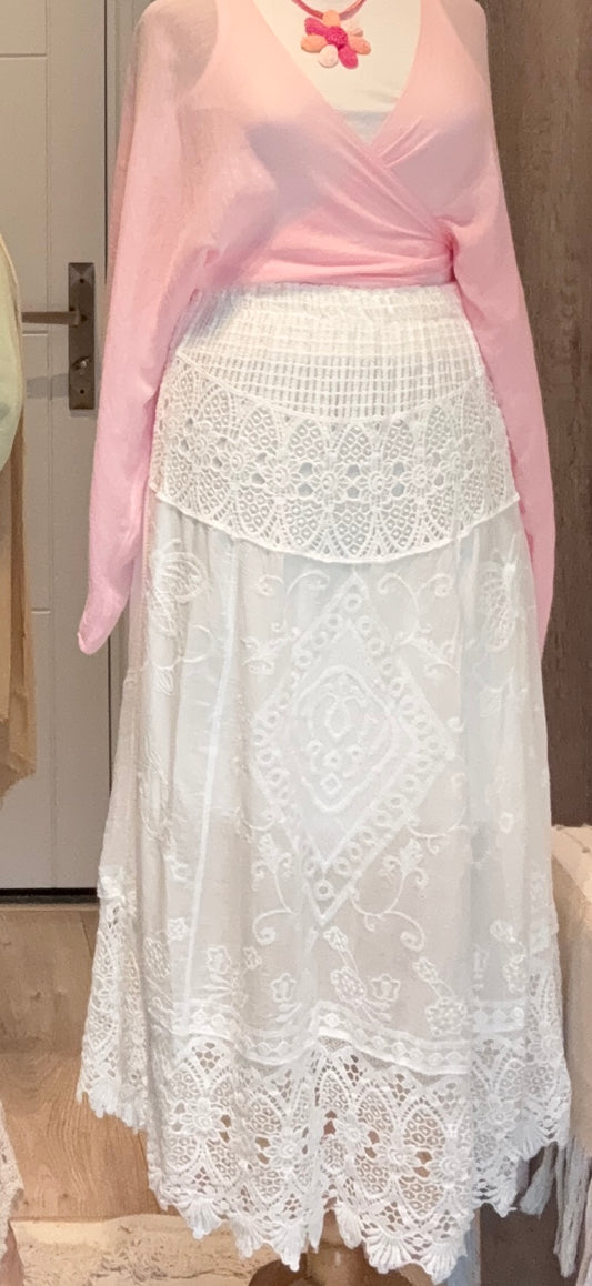 Boho crochet skirt