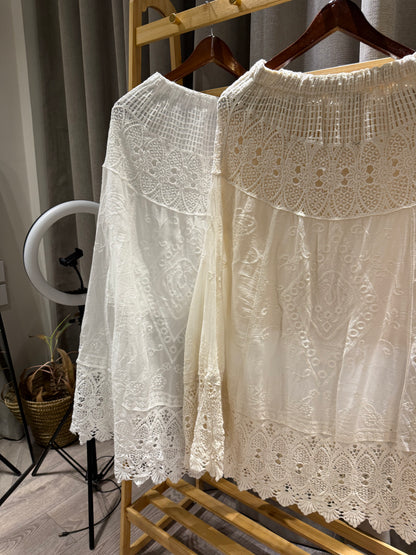 Boho crochet skirt