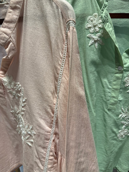 Indian Embroidered Ruffles Blouse