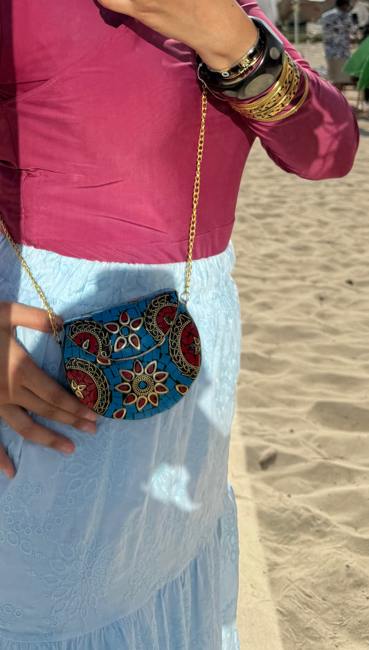 Small Natural Stones Indian Bag