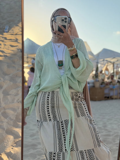 Ruffles Boho Skirt
