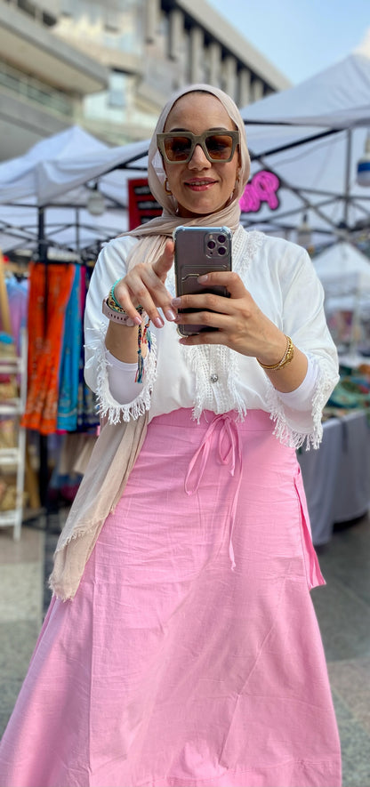 Gabardine Pockets Skirt
