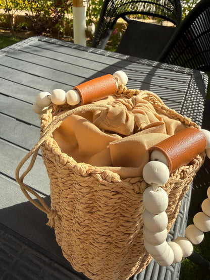 Beaded Handle Bag