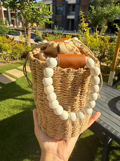 Beaded Handle Bag