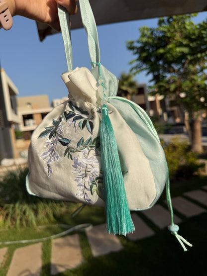 Embroidered Hand & Crossbody Bag