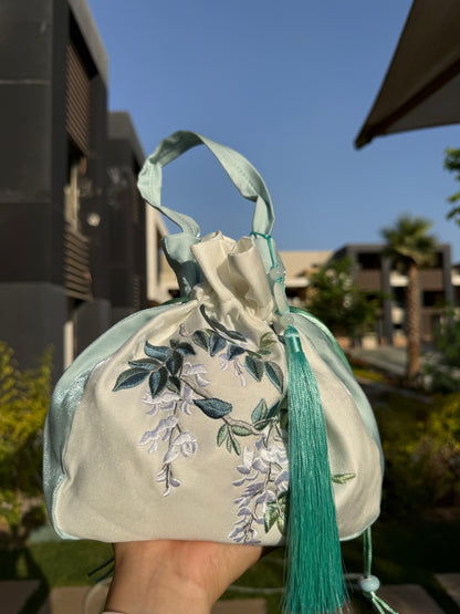 Embroidered Hand & Crossbody Bag