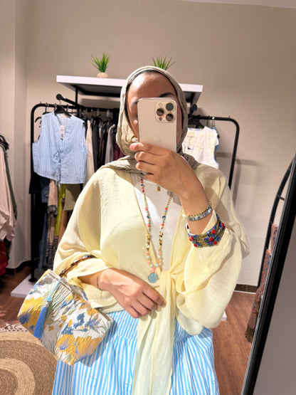 Flowy Wrap Blouse