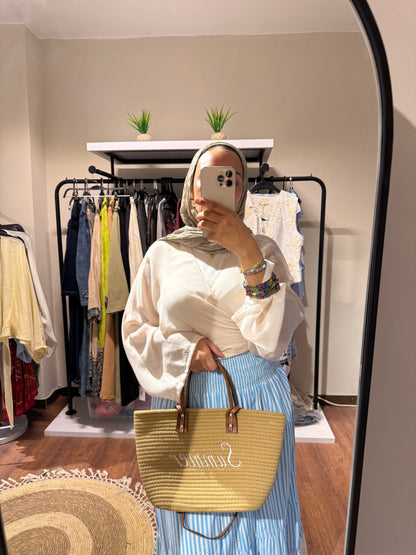 Flowy Wrap Blouse