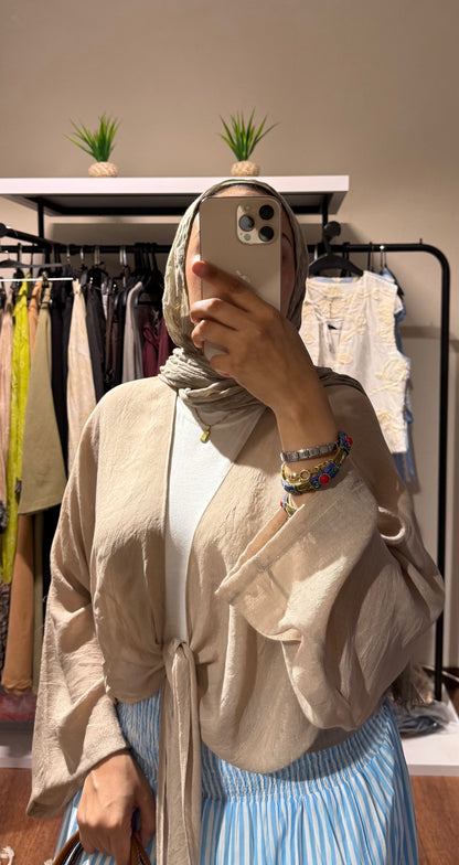 Flowy Wrap Blouse