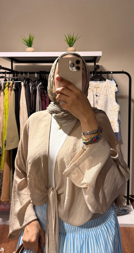 Flowy Wrap Blouse