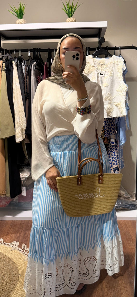 Flowy Wrap Blouse