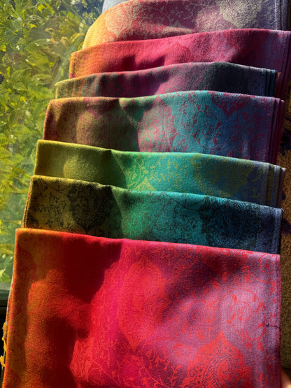 Color Wheel Pashmina Scarf