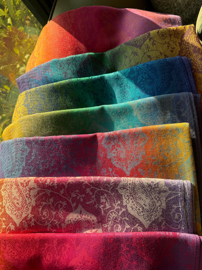 Color Wheel Pashmina Scarf