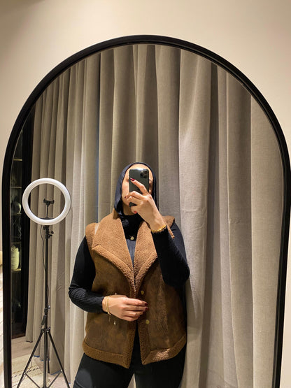 Leather x Teddy CUT Jacket