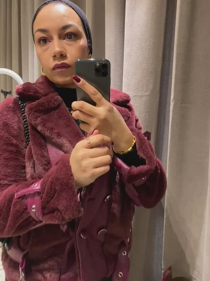 Leather x Soft Fur Jacket