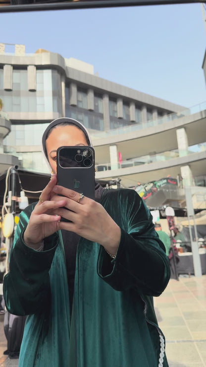Velvet Shal Abaya